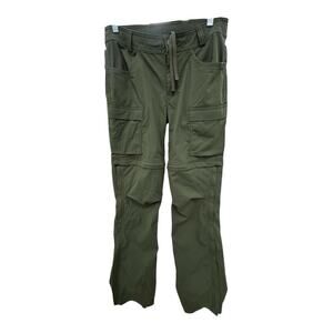 REI Co-Op Pants Women's Size 4 Green Outdoors Hiking Convertible Zip Gorpcore